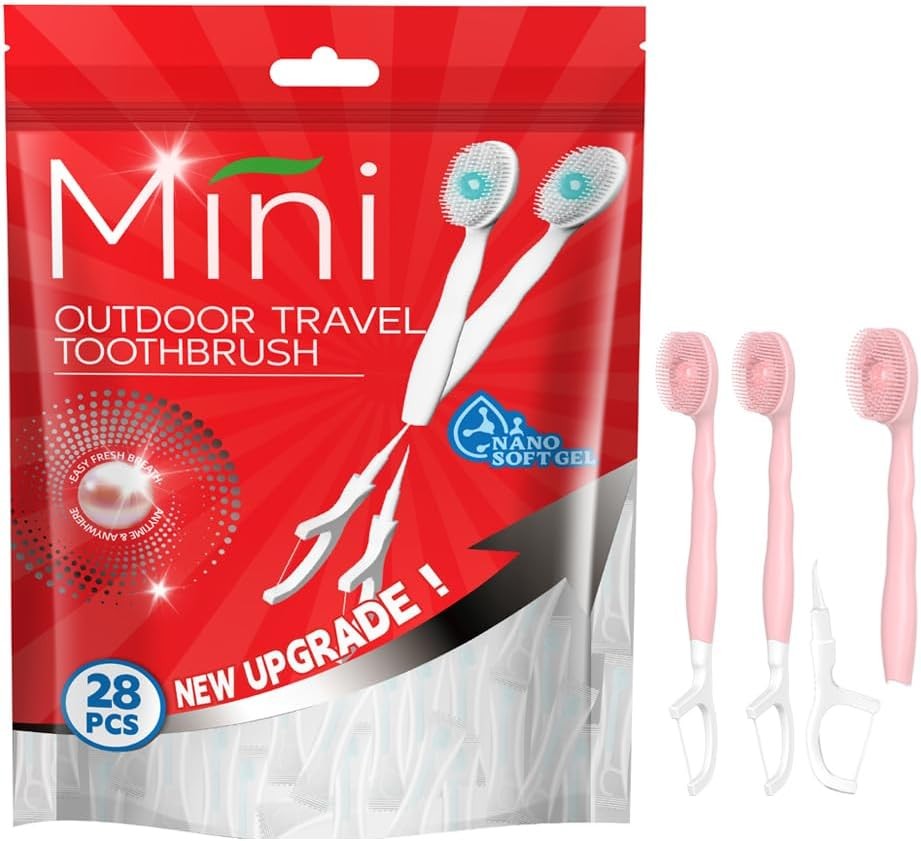 Mini Brushes-Disposable Toothbrushes with Tootaste+Tongue
