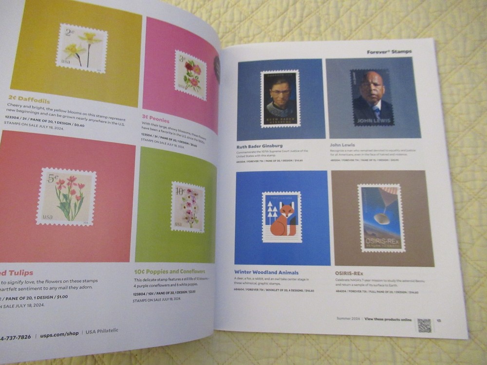 USPS USA Philatelic Summer & Fall 2024 Catalogs (2-Set)