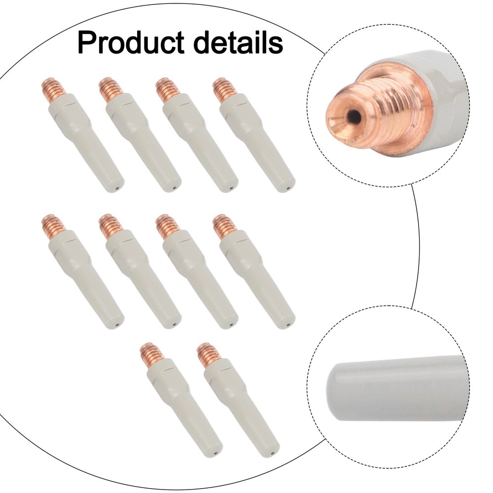 High Performance 10PCS NonStick Coating Welding Tips for 15AK For MIG Tools