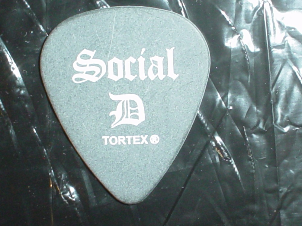 SOCIAL DISTORTION  Skeleton & Logo D Mike Ness 2008 Concert Tour GUITAR PICK