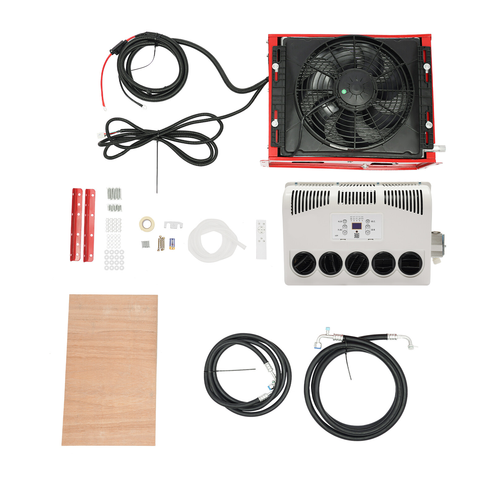 11000 BTU 12V Truck Cab Air Conditioner Split A/C For Semi Trucks Bus RV Caravan