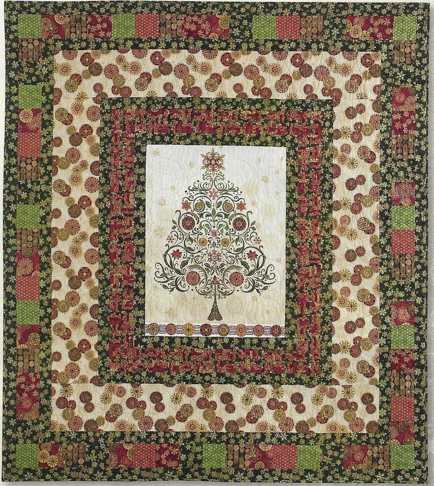 Gilded Holiday Quilt quilting pattern instructions