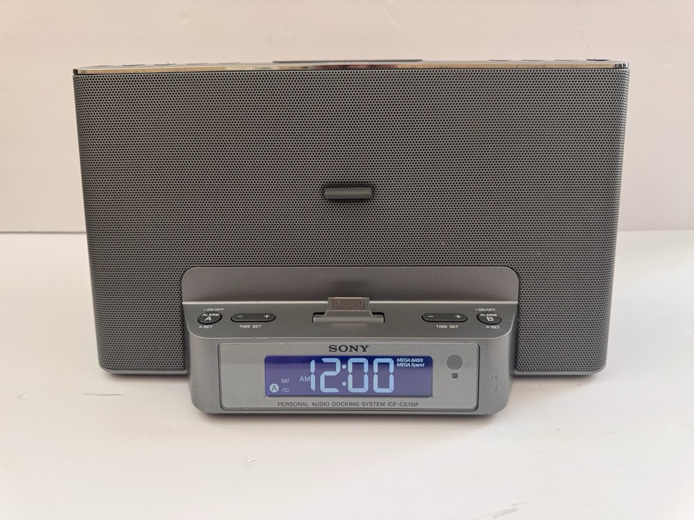 Sony Model ICF-CS15iP Dream Machine Personal Audio System Docking System (Video)