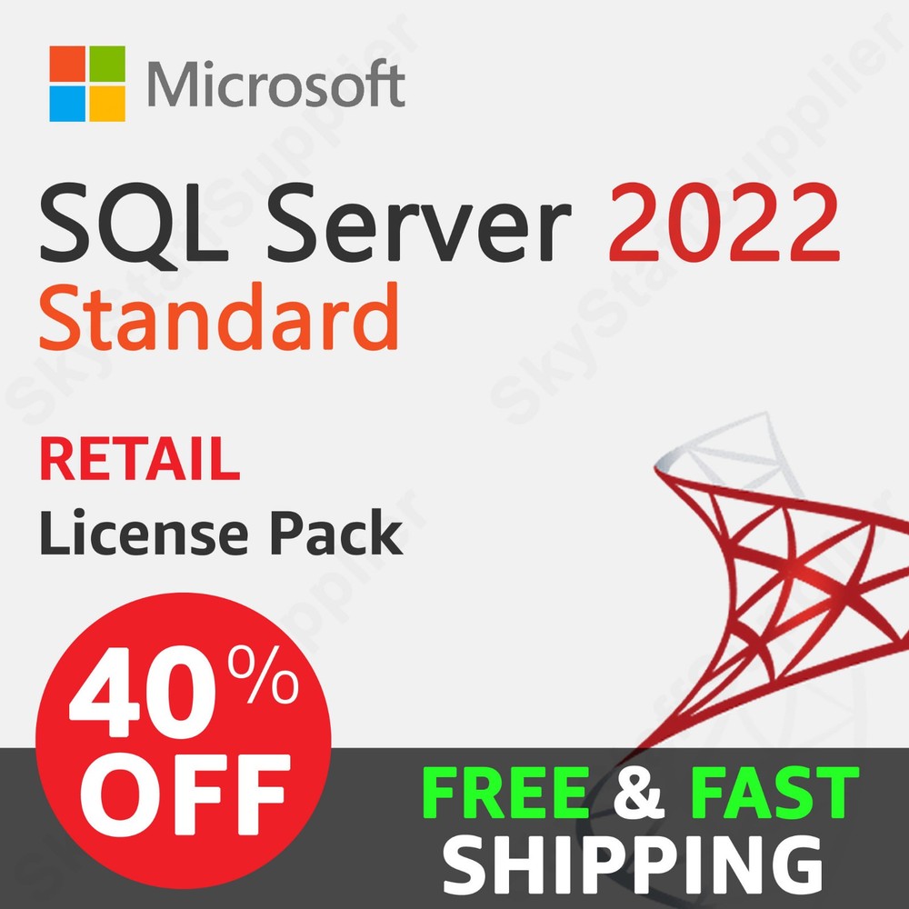 Microsoft SQL Server 2022 Standard Edition (Retail) - Full Version License - NEW