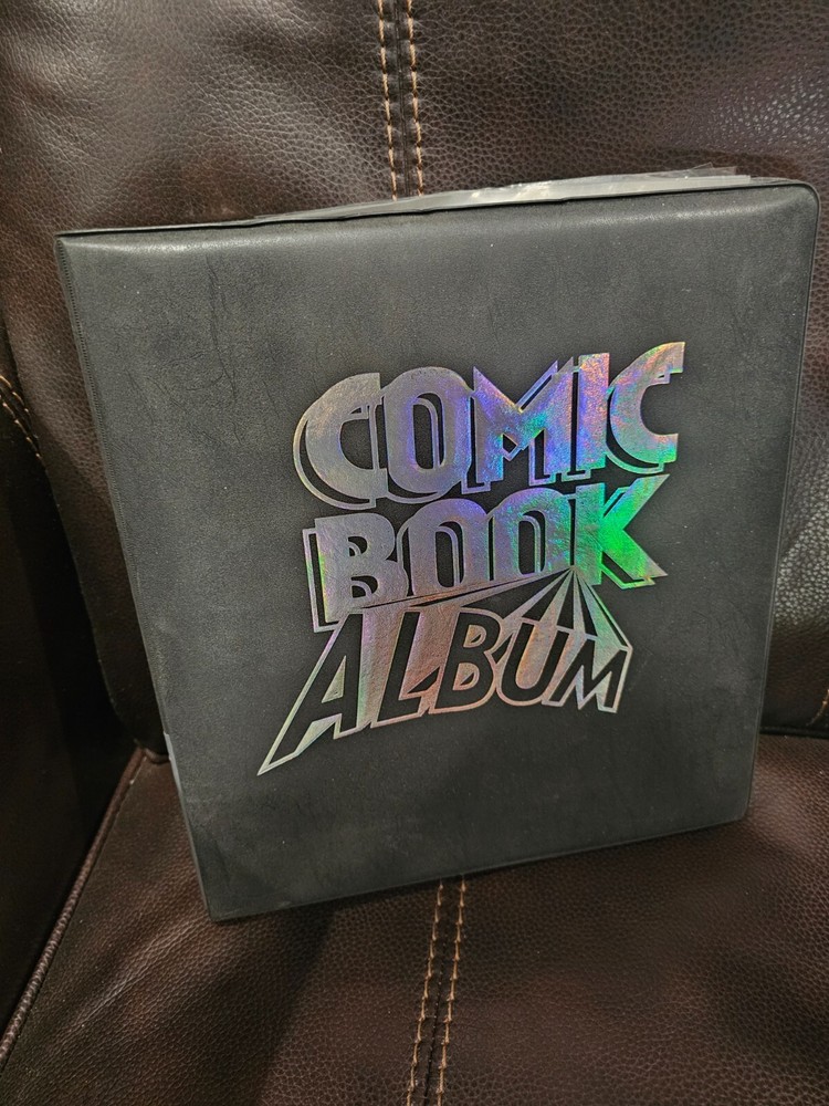 Comic Book Album - Black Plastic - Storage Display Folder Case Read