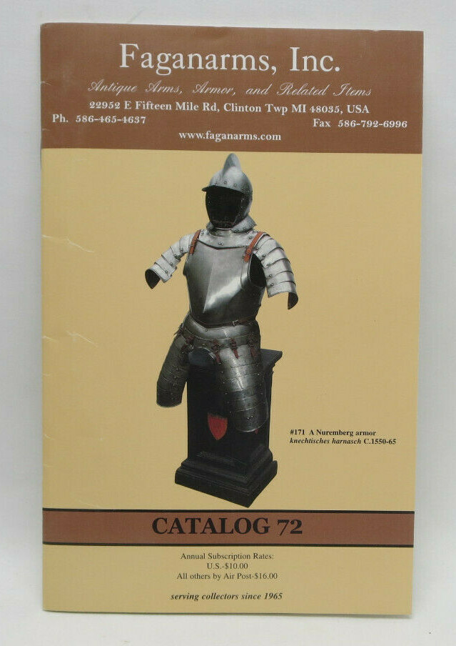 FAGANARMS, INC ARMS & ARMOUR CATALOG # 72