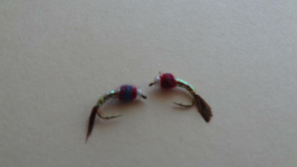 1 DOZ DF-6 BEAD HEAD FLASHBACK RAINBOW WARRIOR (SELECT SIZE) NYMPH