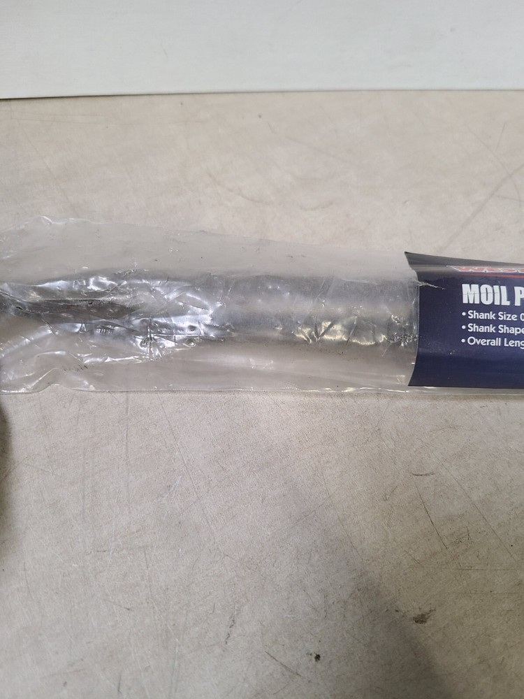 WESTWARD 4MGZ4 Moil Point Chisel, 0.680 In., 9 In., Oval