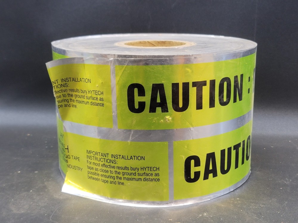 Underground Detectable Tape Roll Caution Buried Gas Line Below