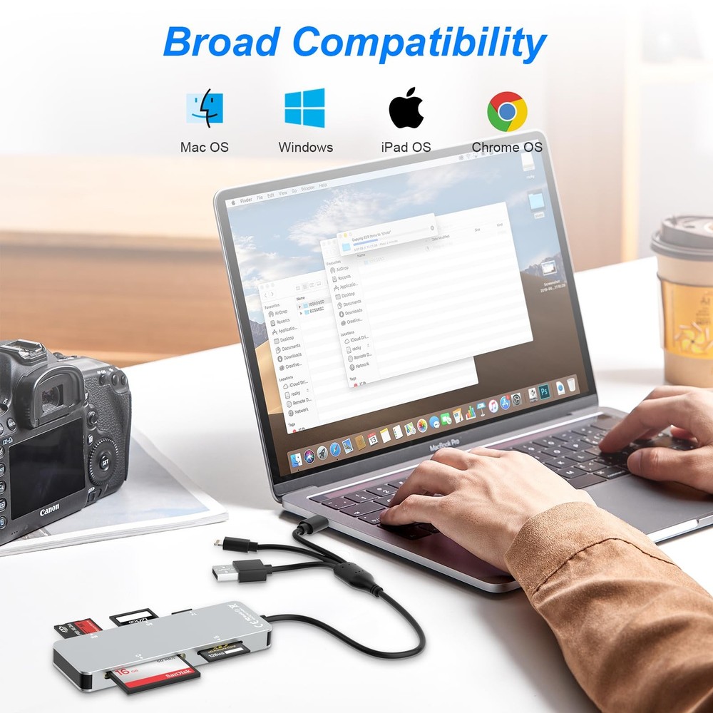 SD Card Reader Memory Stick pro Duo Adapter 5 in 1 SD/TF/XD/MS/CF