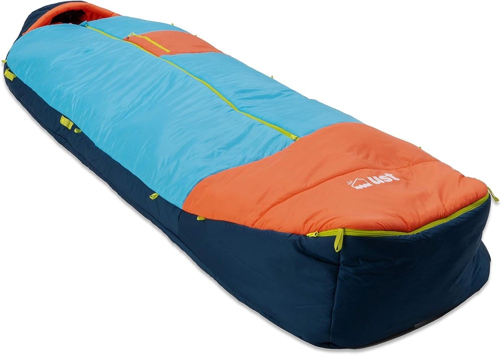 ust Monarch Sleeping Bag with Temp Control and Carry case for Camping, Regular