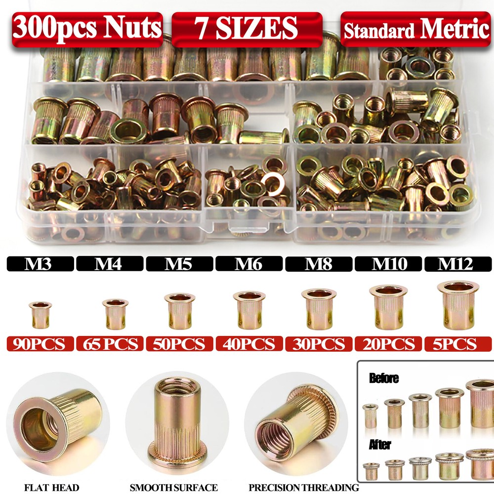 16" Rivet Gun Rivnut Thread Setting Tool Nut Setter NutSert Metric SAE Riveting