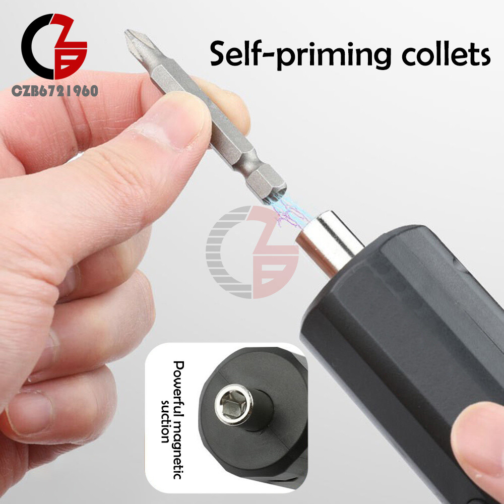 Portable Cordless Rechargeable Electric Screwdriver Kit Mini Power Tool + Bits