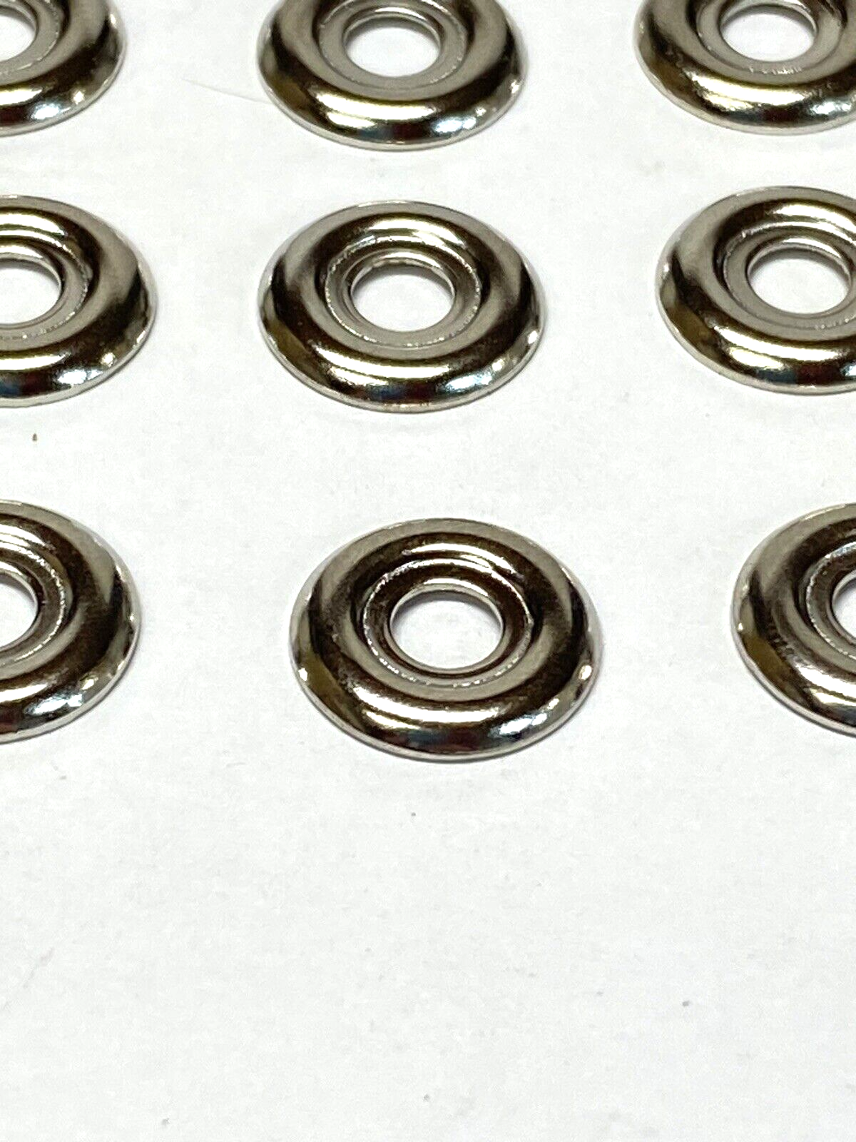 50 pcs - Stainless Nickel Glass Marble Display Stands For 18-35mm Marbles