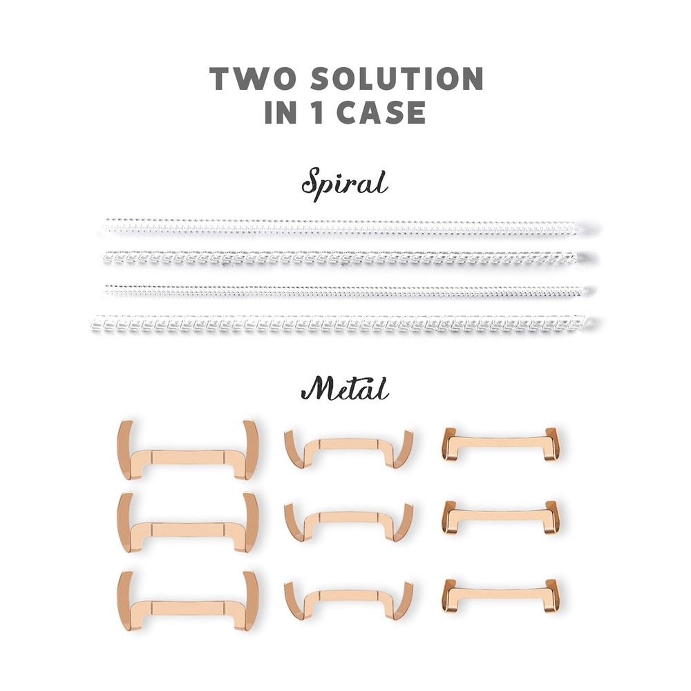 13 Pack Filled Gold Metal Ring Guard With 4 Sizes Spirals,invisible Ring