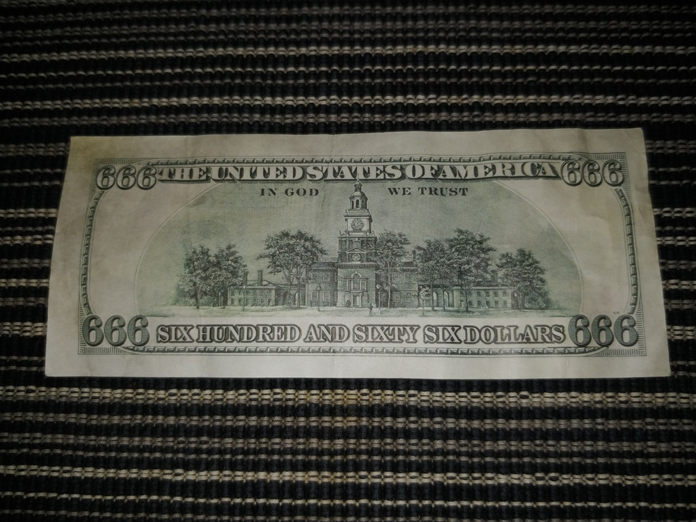 RARE Marilyn Manson Mini Poster Dollar Bill