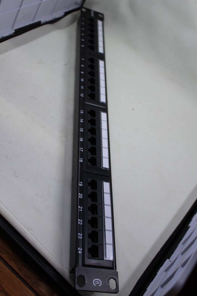 Rapink Patch Panel 24 Port Cat5 Cat6 Ethernet Network
