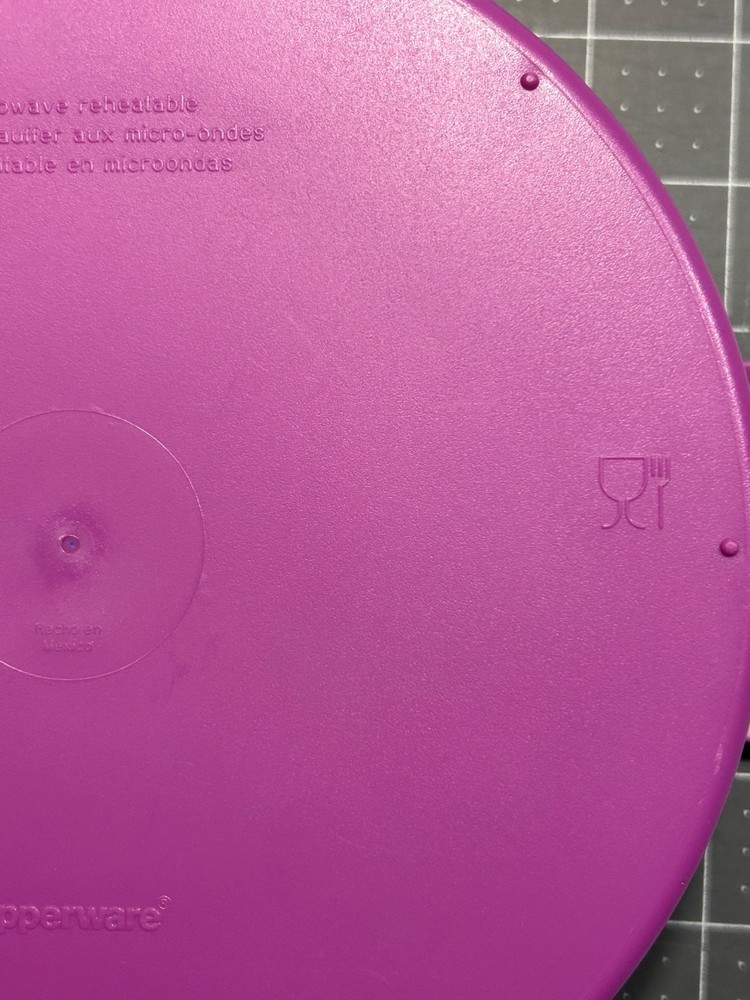 TUPPERWARE Microwave Vegetable Steamer Purple 3 Piece Set
