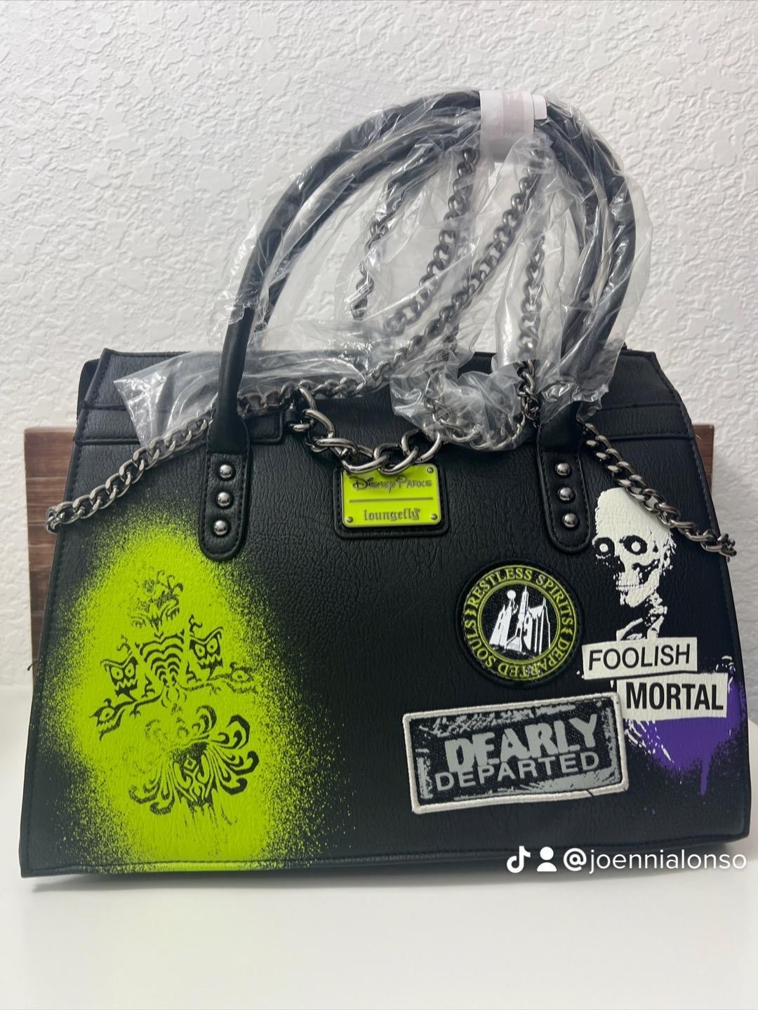 THE HAUNTED MANSION Loungefly DIsney GHOULISH crossbody purse handbag - NEW