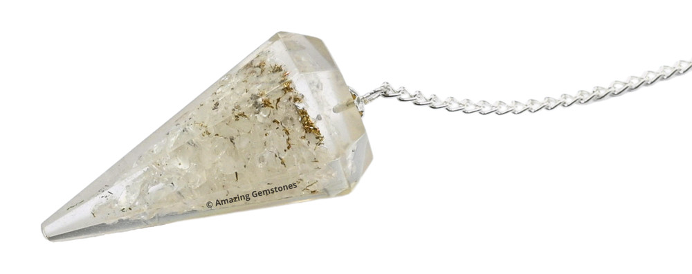 Clear Quartz Orgone Pendulum