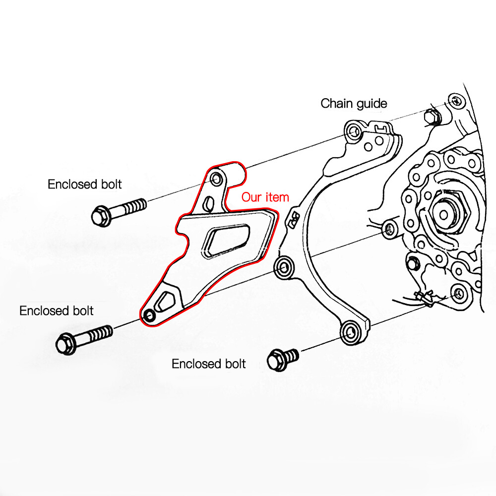 For Yamaha YZ250 YZ250F YZ250X WR250F Front Sprocket Cover Chain Guard Protector