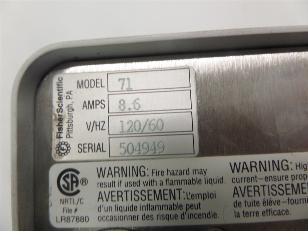 Fisher Scientific Model 71 Heating Circulator