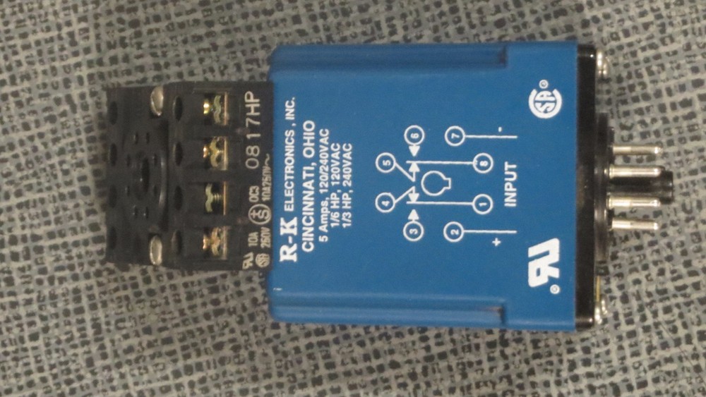 R-K ELECTRONICS TIMER WITH SOCKET 115 VAC 2 SECOND FIXED MODEL CCB-115A-1-2S