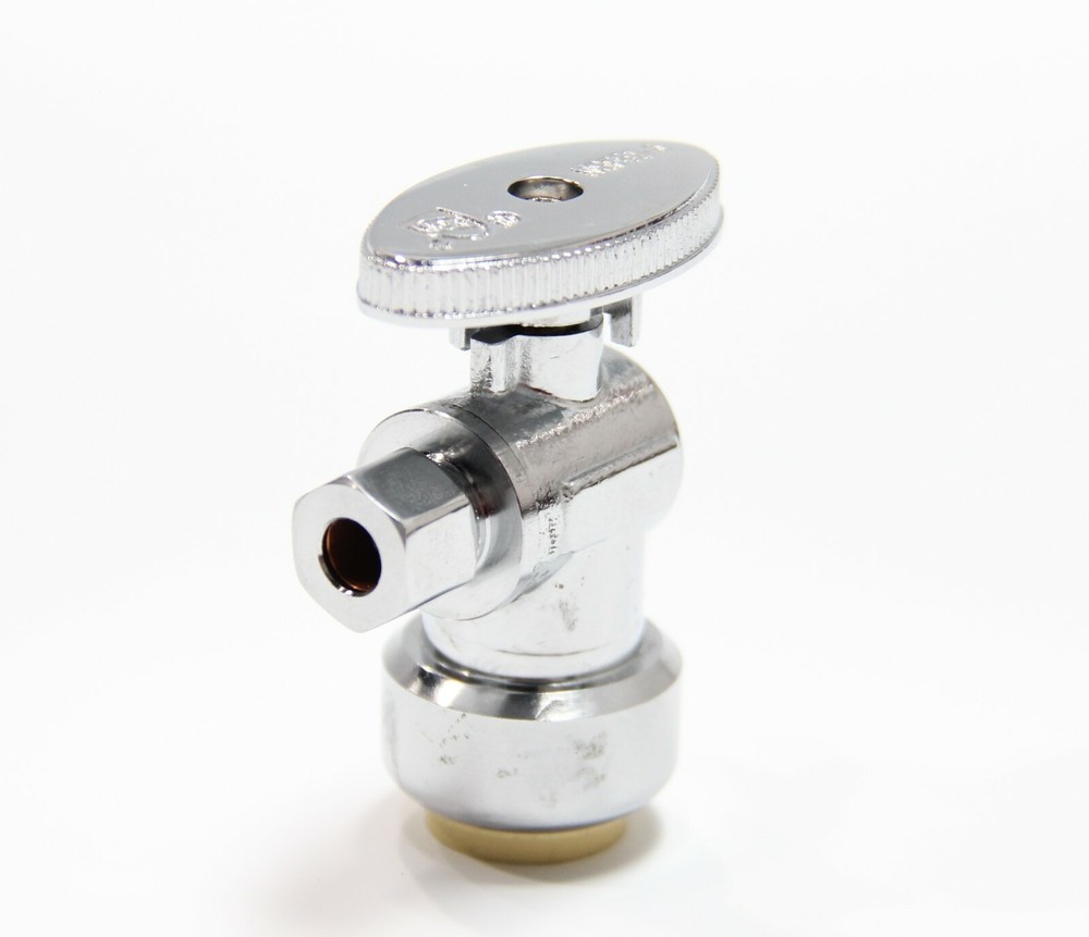 EFIELD 5PCS 1/2" PUSH FIT X 3/8" OD COMPRESSION ANGLE VALVE 1/4TURN
