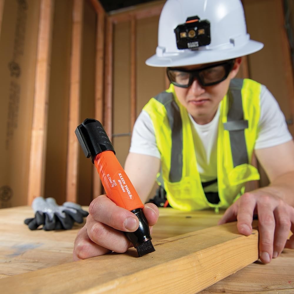 Klein Tools 86103 Skribes XL Permanent Marker Chisel Tip Multi-Surface Black Ink