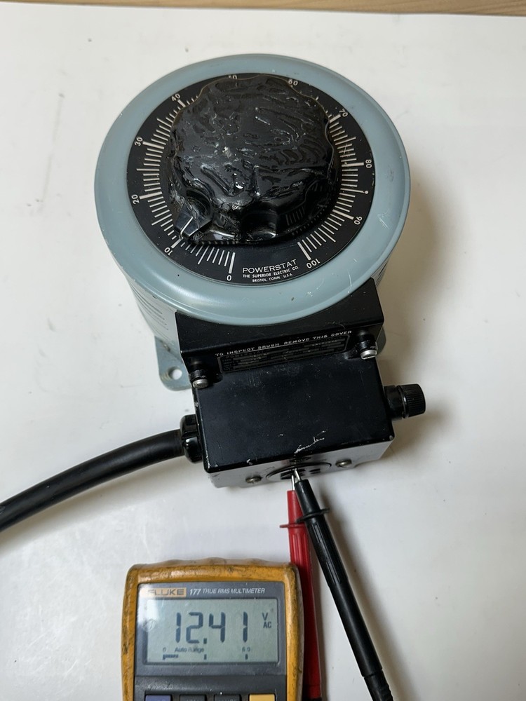 Powerstat 3PN126 Variable Autotransformer 15A Output 0-140V
