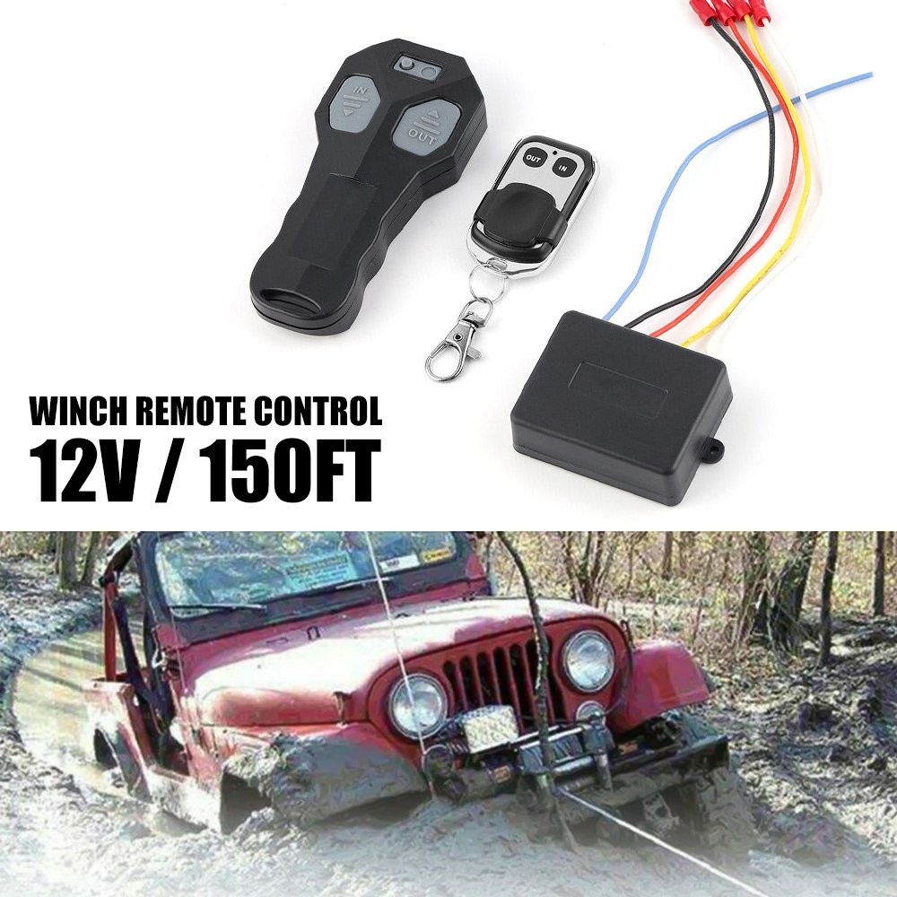 12V 150FT Winch Wireless Remote Control Switch Handset Kit For ATV SUV UTV IP67