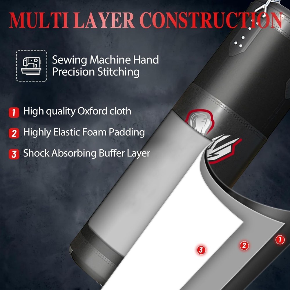 Professional 4FT Punching Bag Set - Includes 12OZ Gloves & Complete Training Kit