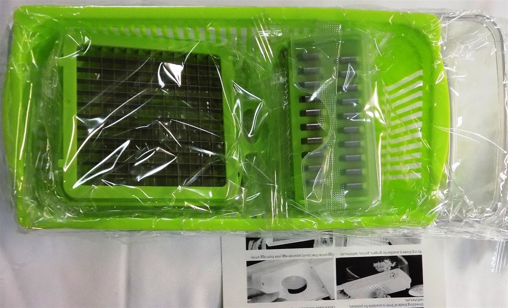 NIB Vegetable Chopper Multi-functional One-Piece Cutter Dice Shred Slice