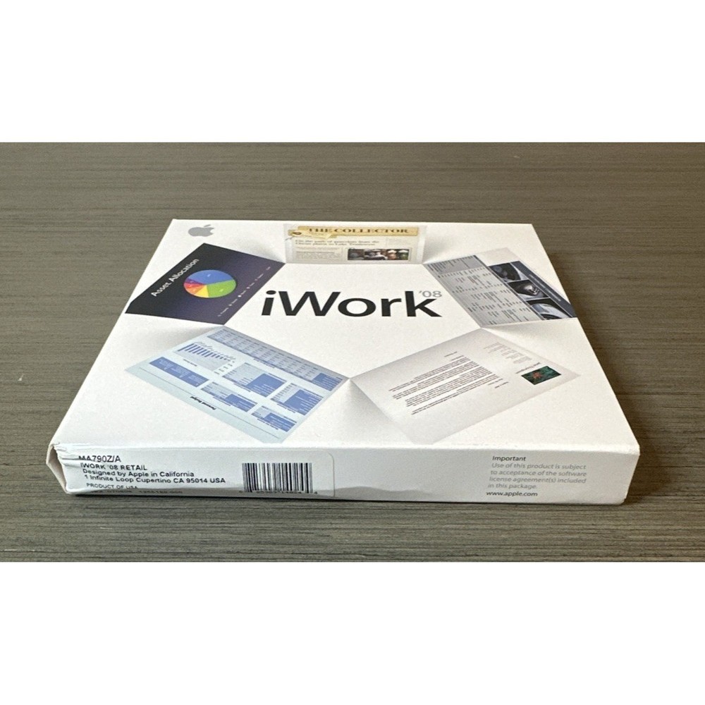Apple iWork '08 Retail Mac Suite Apps Software UnSealed
