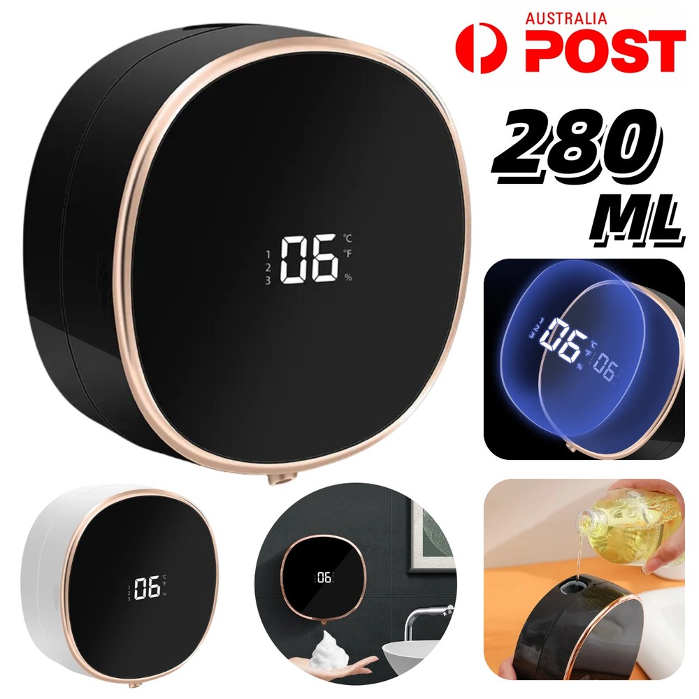 Automatic Soap Foam Dispenser IR Sensor Touchless Hand Wash Wall Mount Bathroom