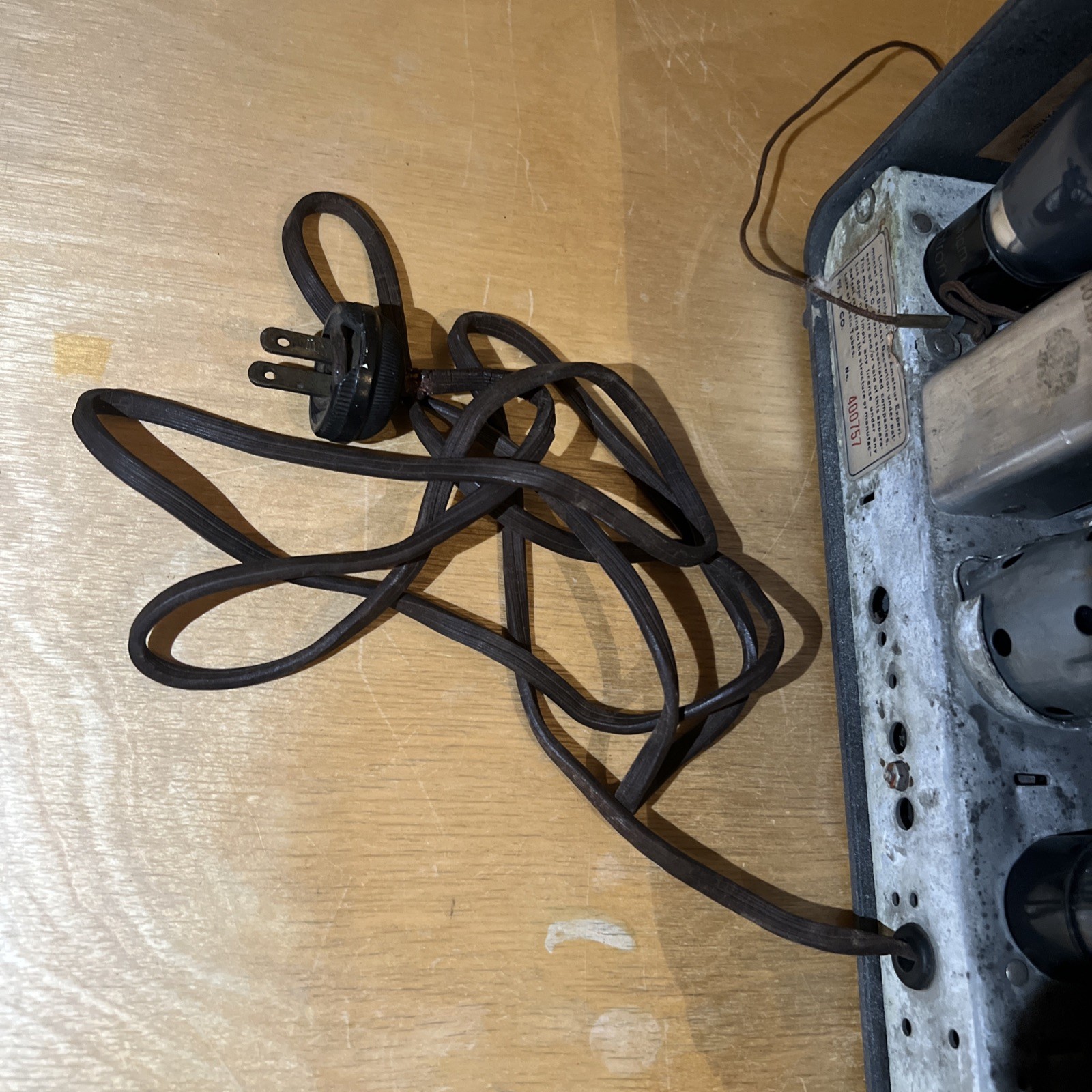 Goodyear Vintage Bakelite AM Tube Radio Late 30’s