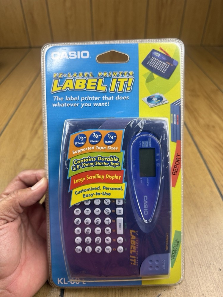 Casio KL-60L Label Maker Thermal Printer Compact System NIB Sealed