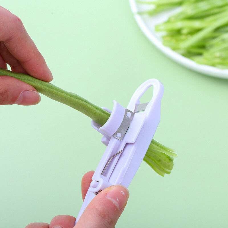 New Runner Green Bean Slicer Cutter Bean Stringer Remover Peeler Kitchen Tool