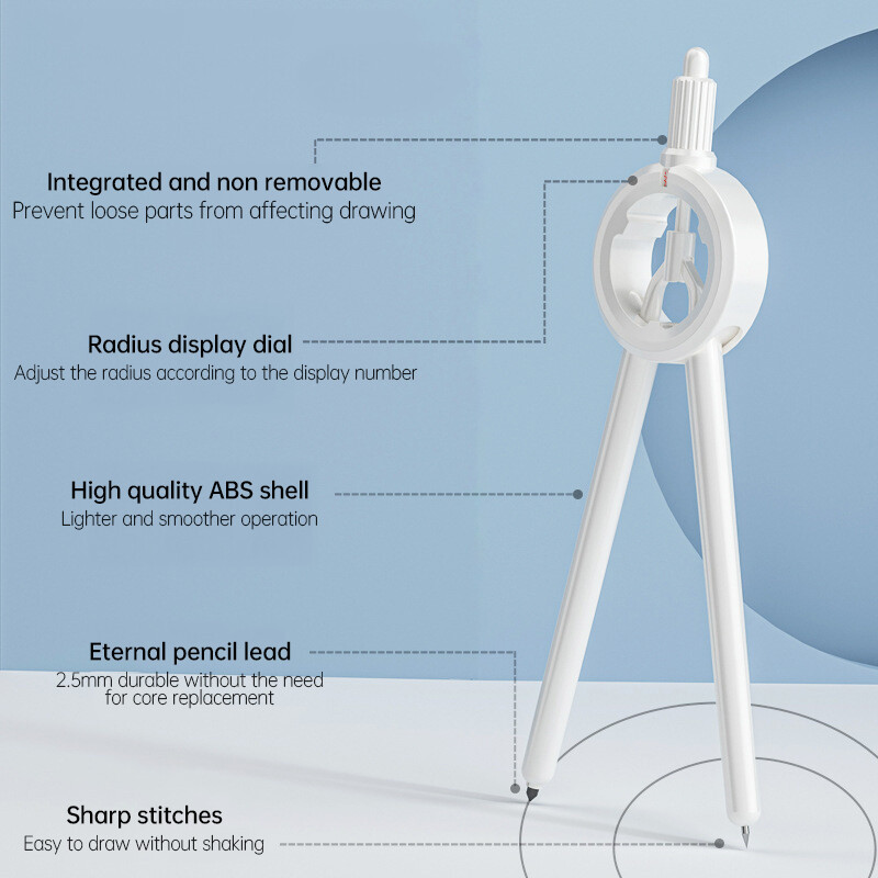 Digital Display Drawing Compass Student Measuring Tool Multifunctional Creative