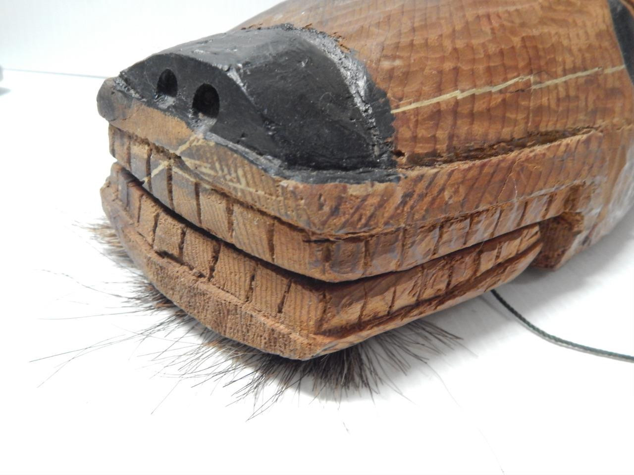 ANTIQUE c1890-1920s NW COAST ALASKA INDIAN ARTICULATED DEER MASK - XLNT!