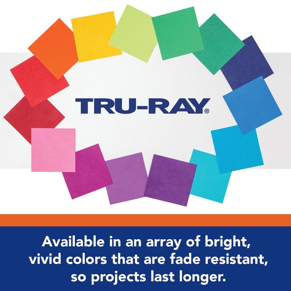 Construction Paper, 10 Vibrant Colors, 9" x 12", 50 Sheets