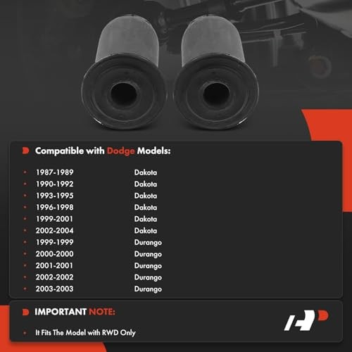 2 x Front Lower Control Arm Bushing, Compatible with Dodge Durango 1999-2003,