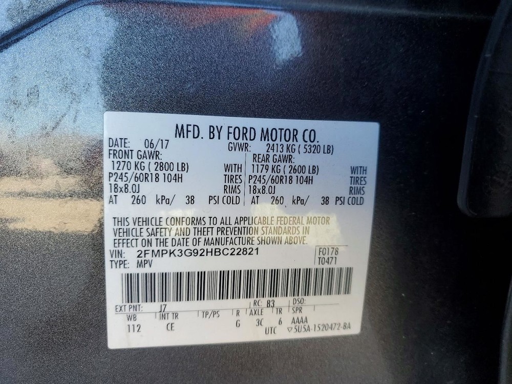 Chassis ECM Multifunction Left Hand Kick Panel Fits 17 EDGE 3886013