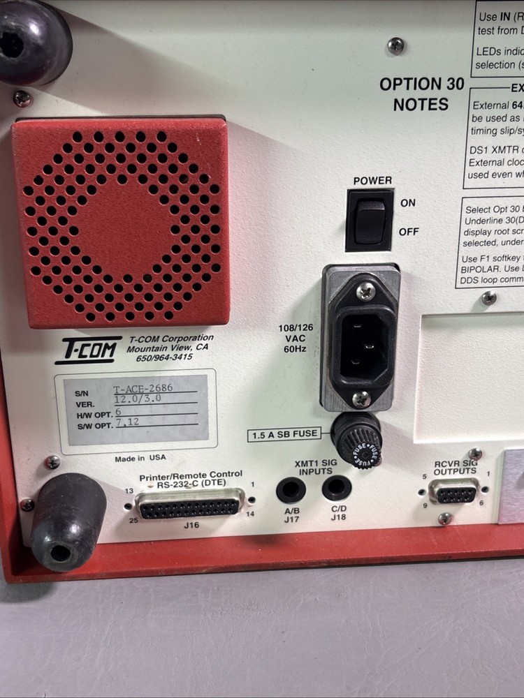 T-Com 440B/ T-ACE Digital Communication Test Set / UNTESTED