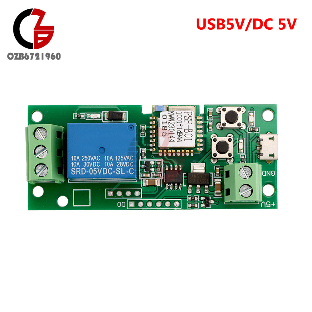 WiFi Wireless Smart Switch Relay Module 5V for Home Apple Android APP