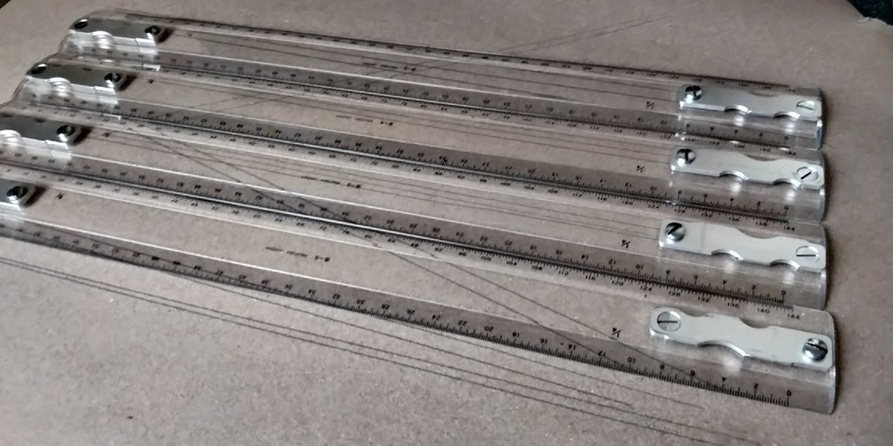 MUTOH Drafting Machine Scale / Rule 18” Model B-5