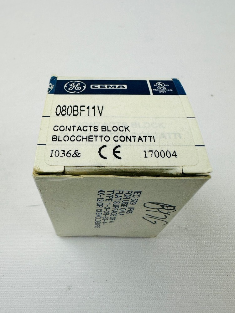 General Electric 080BF11V Contact Block