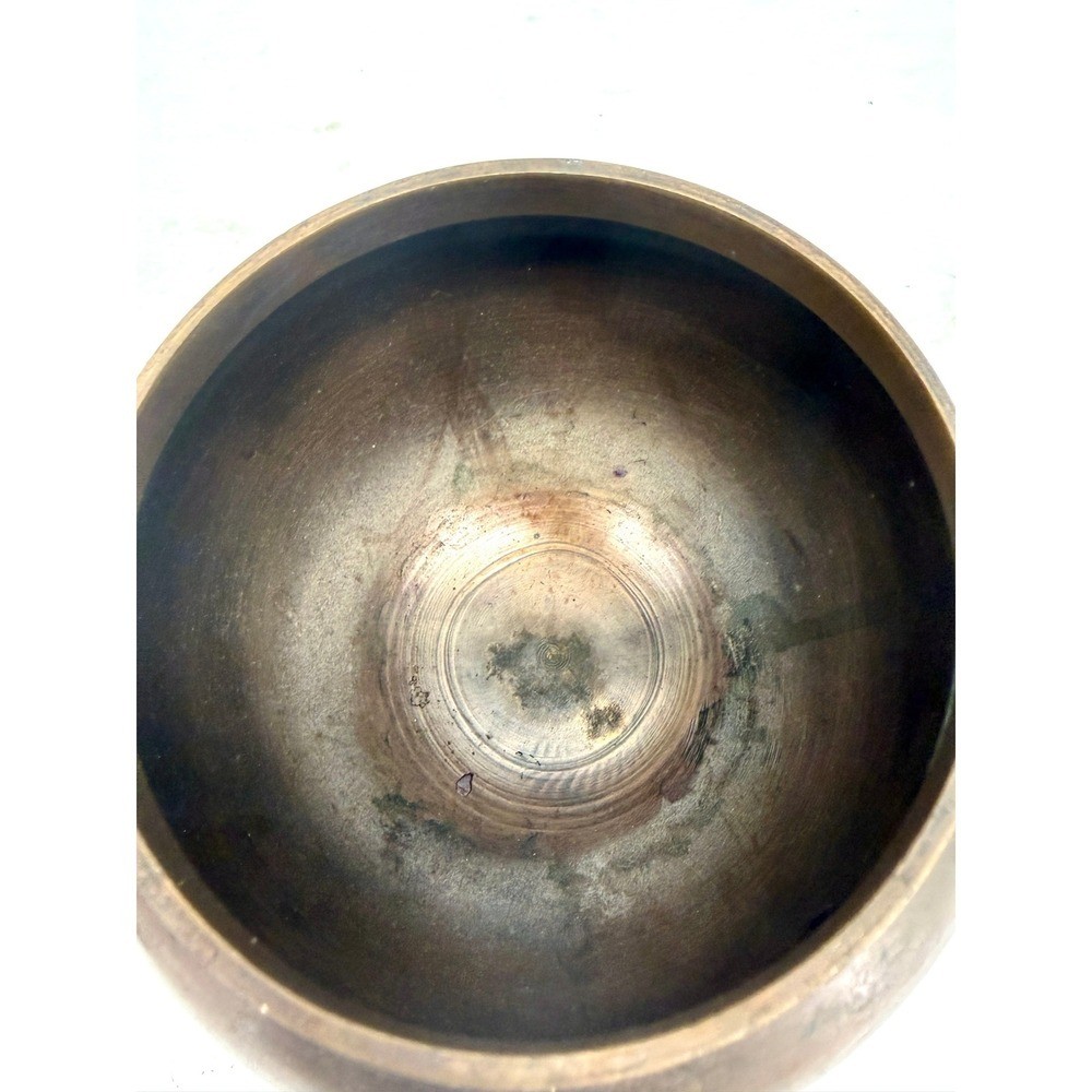 Antique Bronze Lidded Pot with Lion Head Feet Tripod Footed Bowl Ornate Finial