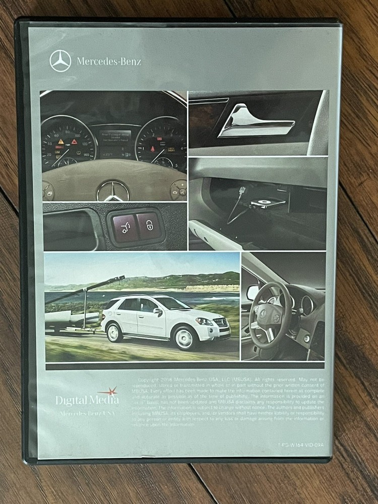 2009 MERCEDES BENZ M-Class M Class Quick Reference Guide DVD CD USED OEM