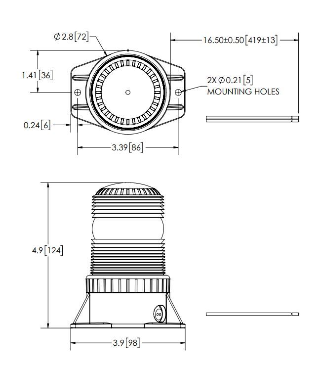 ECCO 6220A Medium Profile Strobe Light
